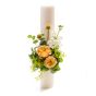 Baptism Candle Roses Vuvuzela Gold