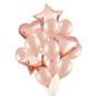 Set of rose helium balloons